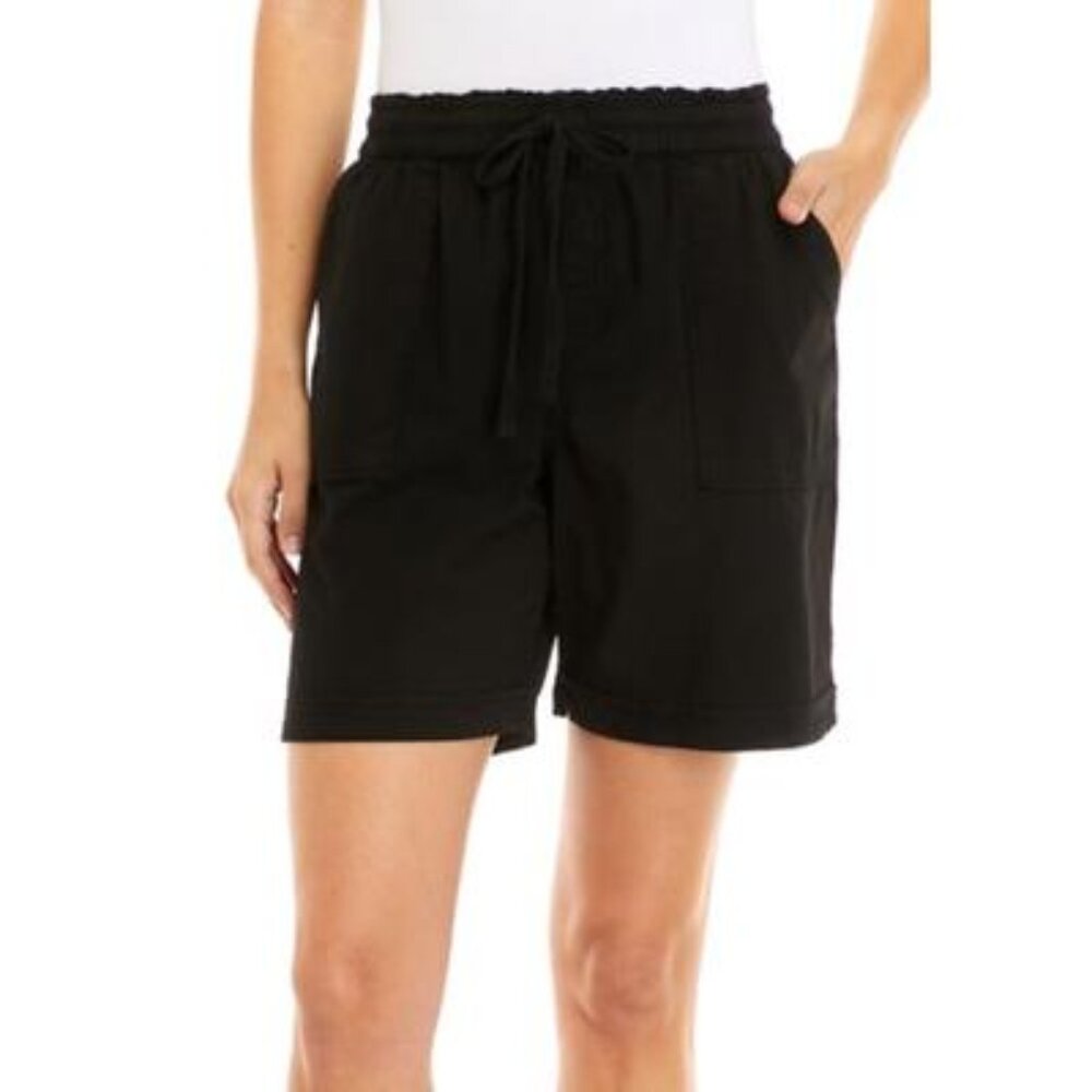 Gloria Vanderbilt Women's Jax Casual Shorts, Black, Medium - NWT!